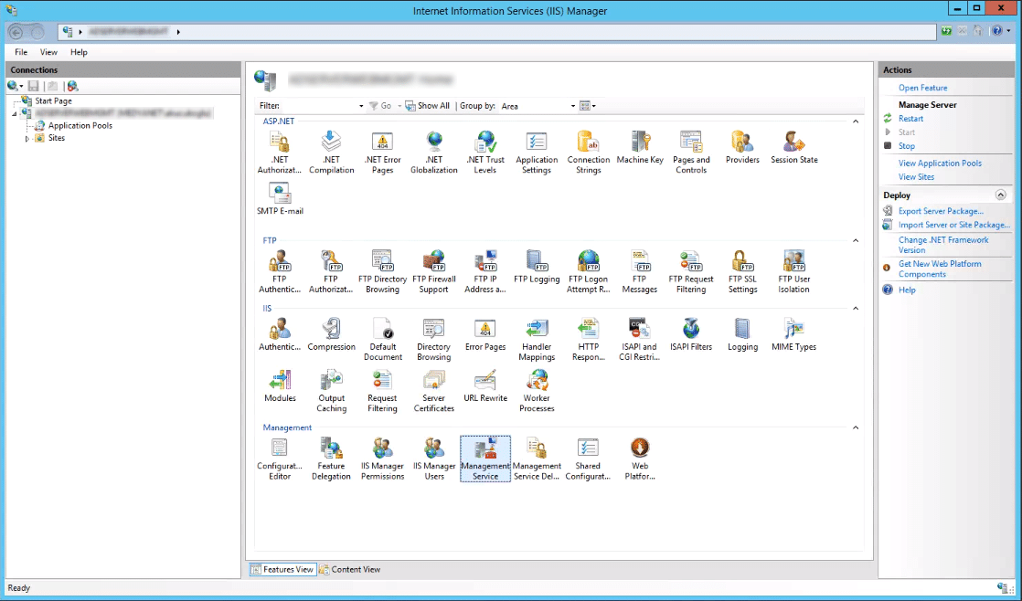 IIS - Management Service